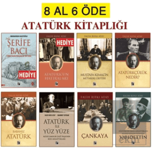 Atatürk Kitapları Seti 8 Al 6 Öde (2 Kitap Hediye)