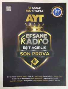 AYT Efsane Kadro Eşit Ağırlık Son Prova Soru Bankası