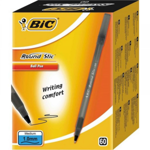 Bic Round Stic Tükenmez Kalem 60 Lı Kutu Siyah