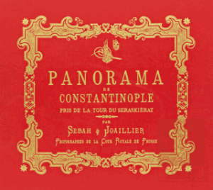 Bir İstanbul Panoraması 1890 (Kırmızı) - Panoraman de Constantinople Beyazıt