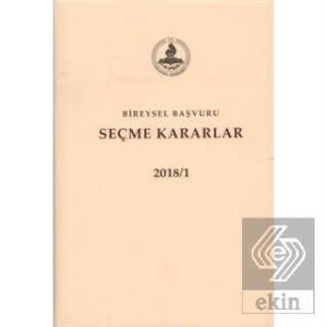 Bireysel Başvuru Seçme Kararlar 2018 (2 Cilt Takım
