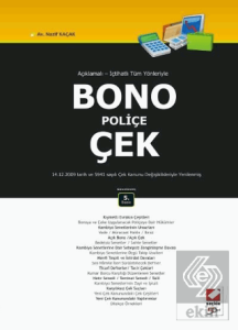 Bono - Poliçe - Çek