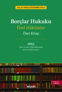 Borçlar Hukuku Özel Hükümler – Özet Kitap