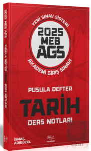CBA Yayınları 2025 MEB-AGS Tarih Pusula Defter Ders Notları