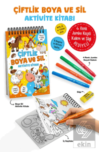 Çiftlik – Boya ve Sil Aktivite Kitabı / 3 Yaş +
