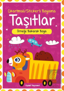 Çıkartmalı Stickerli Taşıtlar Boyama Kitabı