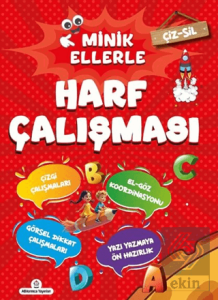 Çiz - Sil Minik Ellerle Harf Çalışması (Kalem Hediyeli)