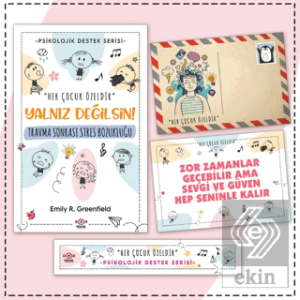 Çocuklar İçin Psikolojik Destek Serisi - Çocuklarda Travma Sonrası Stres Bozukluğu - Kartpostal ve Ayraç
