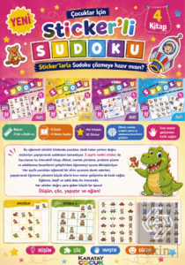 Çocuklar İçin Sticker'li Sudoku - 4 Kitap
