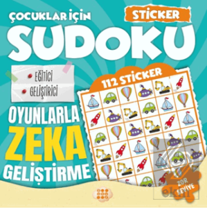 Çocuklar için Sudoku - Sticker Hediyeli Zor Seviye 1