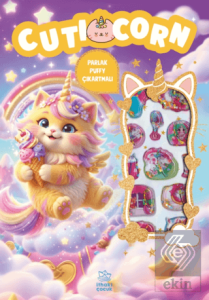Cuticorn - Puffy Parlak Çıkartmalı Boyama Kitabı