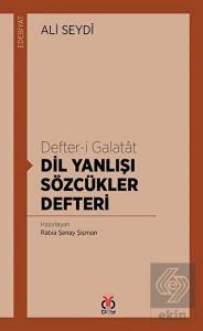 Dil Yanlışı Sözcükler Defteri