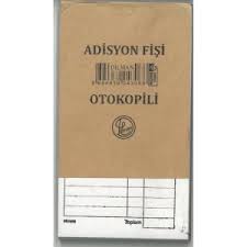 DİLMAN ADİSYON FİŞİ STANDART