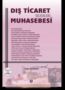 Dış Ticaret Muhasebesi Yaser Gürsoy 12.Baskı