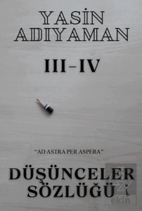 Düşünceler Sözlüğü 3 - 4