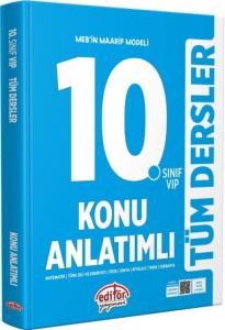 Editör Yayınları 10. Sınıf VIP Tüm Dersler Konu Anlatımlı