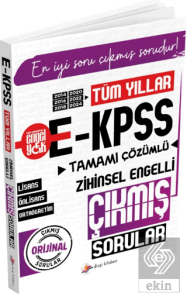 EKPSS Tüm Yıllar Tamamı Çözümlü Zihinsel Engelli Çıkmış Sorular
