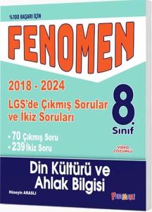 Fenomen Okul Yayınları 8. Sınıf LGS Din Kültürü ve Ahlak Bilgisi Çıkmış Sorular ve İkiz Sorular