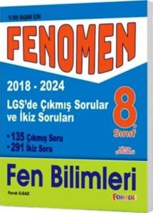 Fenomen Okul Yayınları 8. Sınıf LGS Fen Bilimleri Çıkmış Sorular ve İkiz Sorular