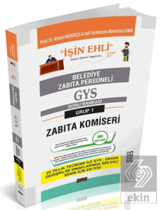 GYS Belediye Zabıta Personeli Zabıta Komiseri Soru Bankası