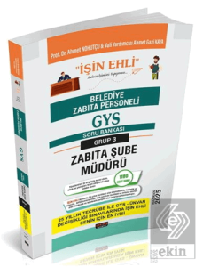 GYS Belediye Zabıta Personeli Zabıta Şube Müdürü Soru Bankası