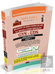 GYS-ÜDS Belediye ve Bağlı Kuruluşları Mahalli İdare Birlikleri Personeli Grup 1 Soru Bankası