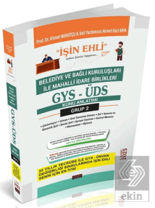 GYS-ÜDS Belediye ve Bağlı Kuruluşları Mahalli İdare Birlikleri Personeli Grup 2 Konu Anlatımı