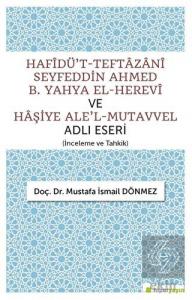 Hafîdü't-Teftazani Seyfeddin Ahmed B. Yahya El-Her