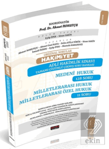 HAKİMİYET Adli Hakimlik Medeni Hukuk-Milletlerarası Hukuk Çıkmış Soru Bankası