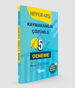 Hiyerarşi Kaymakamlık 5 Çözümlü Deneme