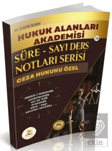 HUKAL 2026 HMGS Hakimlik Ceza Hukuku Özel Hükümler Süre-Sayı Ders Notları