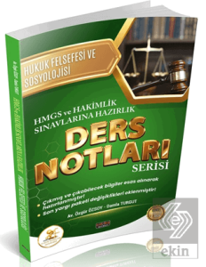 HUKAL HMGS - Hakimlik Hukuk Felsefesi ve Sosyolojisi Ders Notları