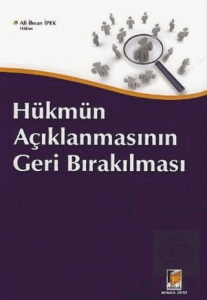 Hükmün Açıklanmasının Geri Bırakılması