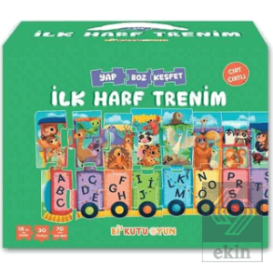 İlk Harf Trenim - Cırt Cırtlı Yapboz ve Kitap Seti