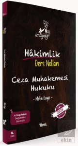 İmtiyaz Ceza Muhakemesi Hukuku Hakimlik Ders Notları