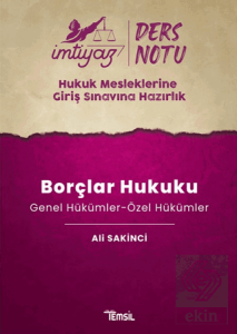 İmtiyaz HMGS Ders Notları Borçlar Hukuku (Genel Hükümler-Özel Hükümler)