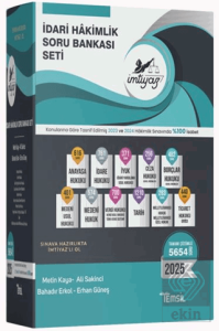 İmtiyaz İdari Hakimlik Soru Bankası Seti