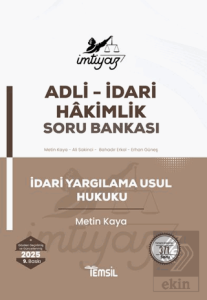 İmtiyaz İdari Yargılama Usul Hukuku Soru Bankası