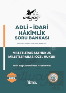 İmtiyaz Milletlerarası Hukuk - Milletlerarası Özel Hukuk Soru Bankası