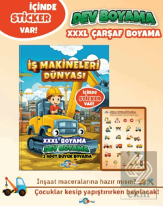 İş Makineleri Dünyası (Boyama Kitabı)