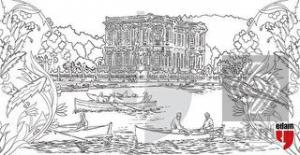 İstanbul Silüeti Tuval Boyama - Boyanabilir Kanvas