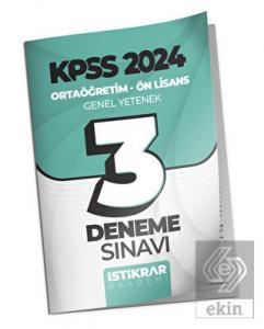 İstikrar Akademi KPSS 2024 Ortaöğretim-Ön Lisans G