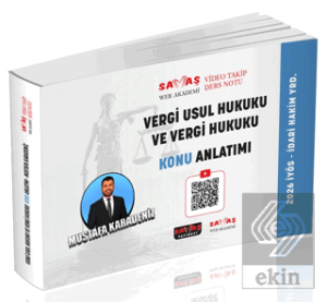 İYÖS İdari Hakim Yardımcılığı Vergi Usul Hukuku ve Vergi Hukuku Konu Anlatımı