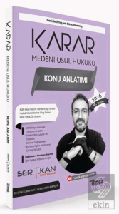 Karar Medeni Usul Hukuku Konu Anlatımı