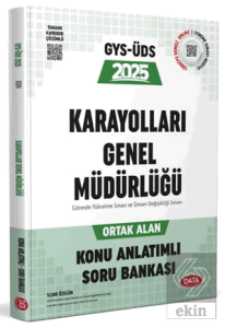 Karayolları Genel Müdürlüğü Görevde Yükselme ve Unvan Değişikliği Sınavı Ortak Alan Konu Anlatımlı Soru Bankası