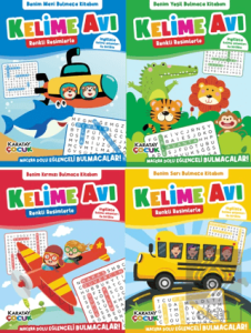 Kelime Avı - Bulmaca Kitabım - 4'lü Seri