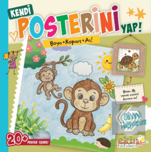 Kendi Posterini Yap! Boya Kopart As! Sevimli Hayvanlar