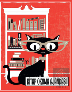 Kitap Okuma Ajandası - Gözlüklü Kedi