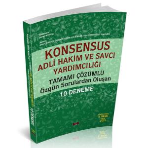 KONSENSUS Hakim ve Savcı Yardımcılığı 10 Deneme Savaş Yayınları Kasım 2024