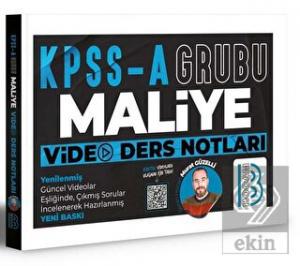 KPSS A Grubu Maliye Video Ders Notları